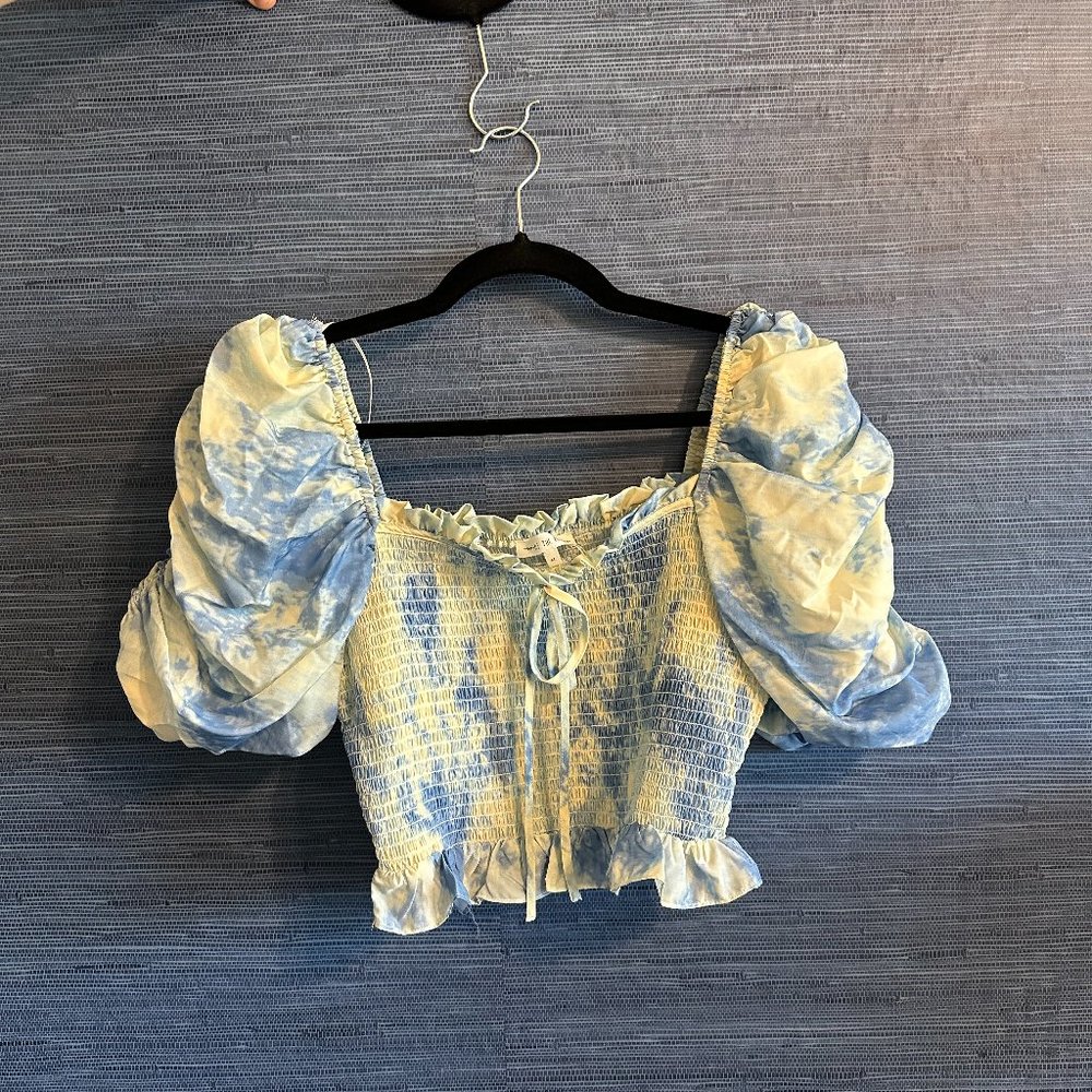 Free the Roses Multicolor Ruffle Sleeve Top